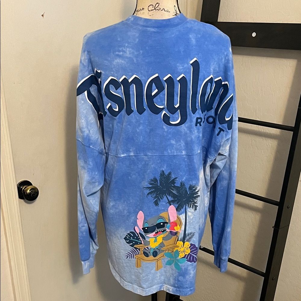 Disney Spirit Jersey Lilo & Stitch Tie-Dye Graphic Long Sleeve Shirt Hawaiian